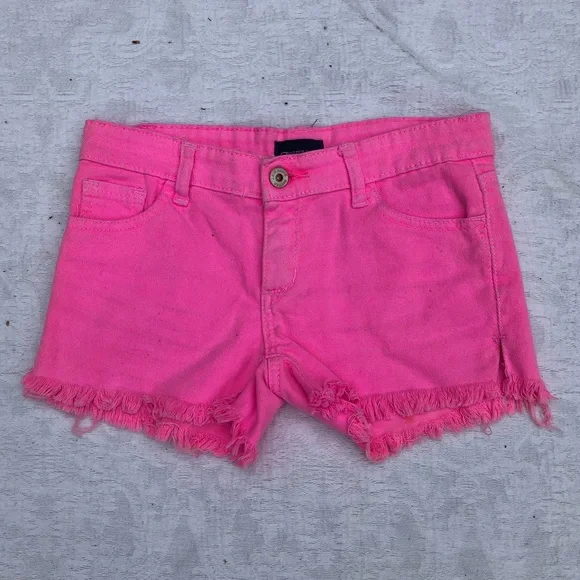 Shorts En Jean Destroyé Butter Super Soft - Taille 5 - Rose Vif (Hot Pink) - Occasion Excellent état